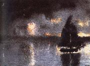 Winslow Homer, Higurashi in sailing